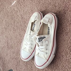 Converse White and Red Women's Sneakers